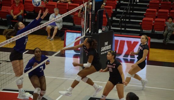 Thumbnail for Nicholls volleyball team wins first two sets but loses match in five to Northwestern State