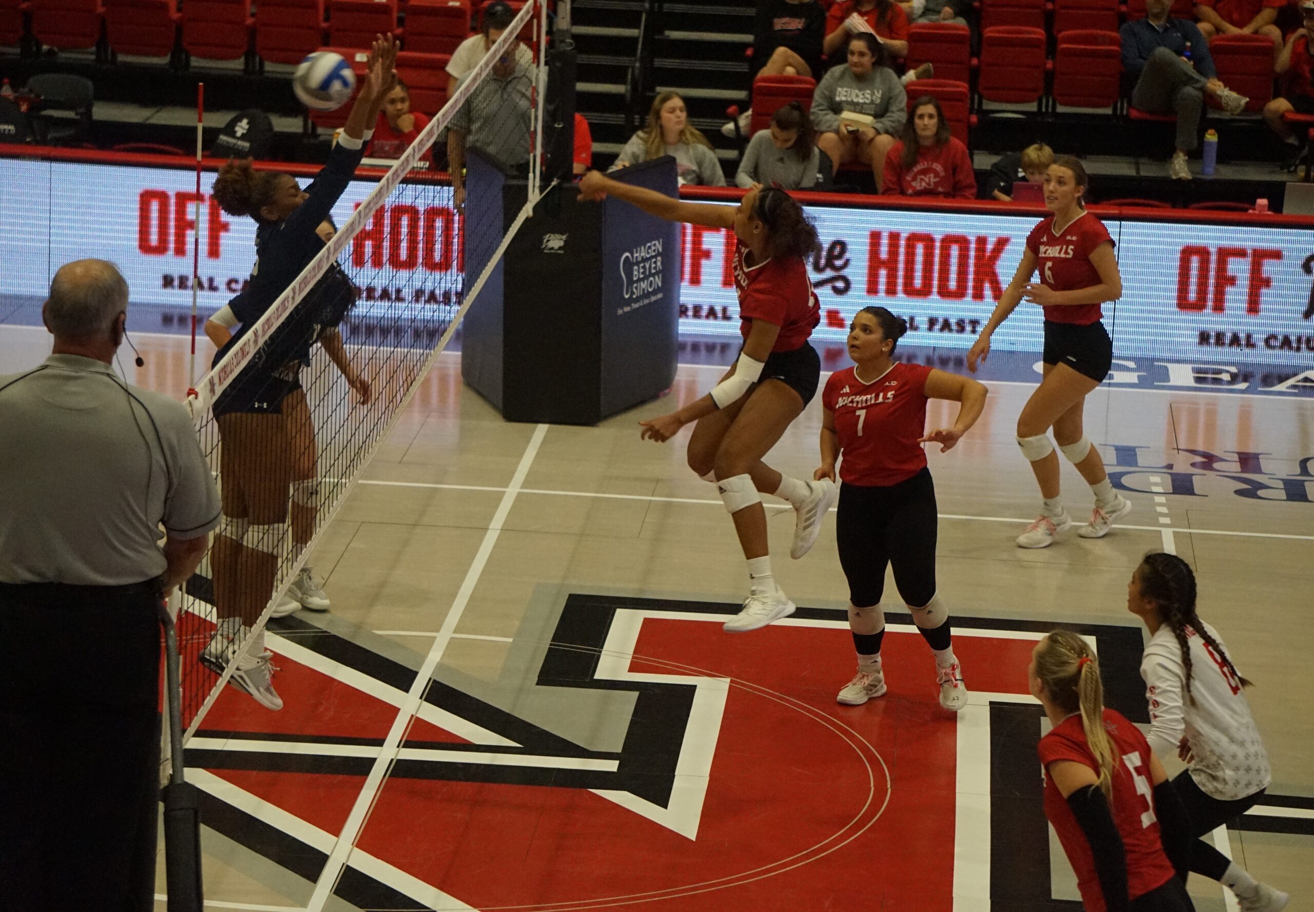 Thumbnail for Nicholls volleyball team falls to UNO in three sets in final home match of the season