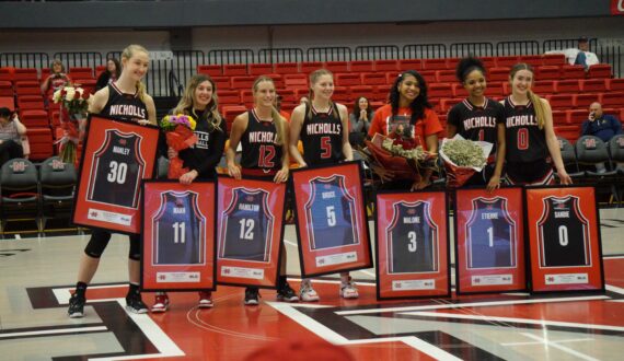 Thumbnail for Nicholls track teams conclude indoor season in Southland Championship