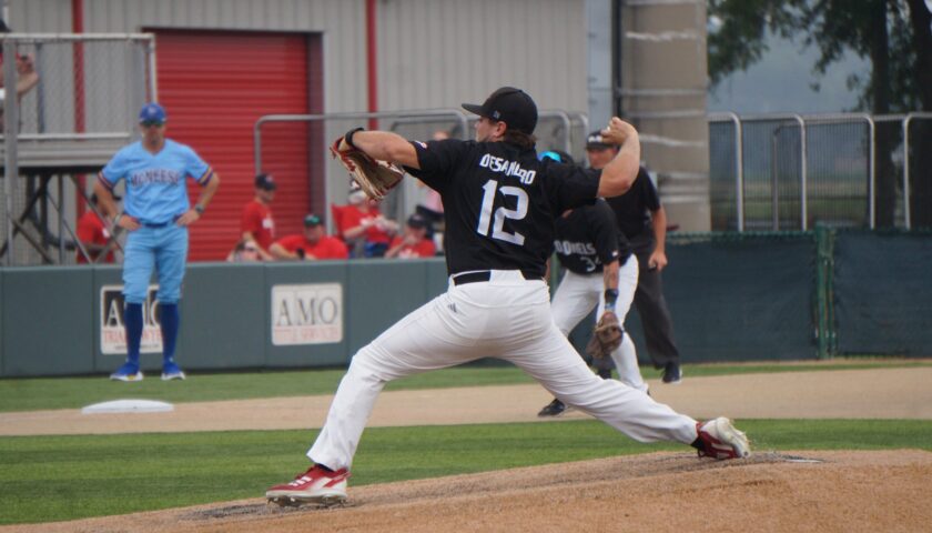 Thumbnail for Desandro’s pitching, five-run inning, give Nicholls 10-3 win to set up shot at SLC title