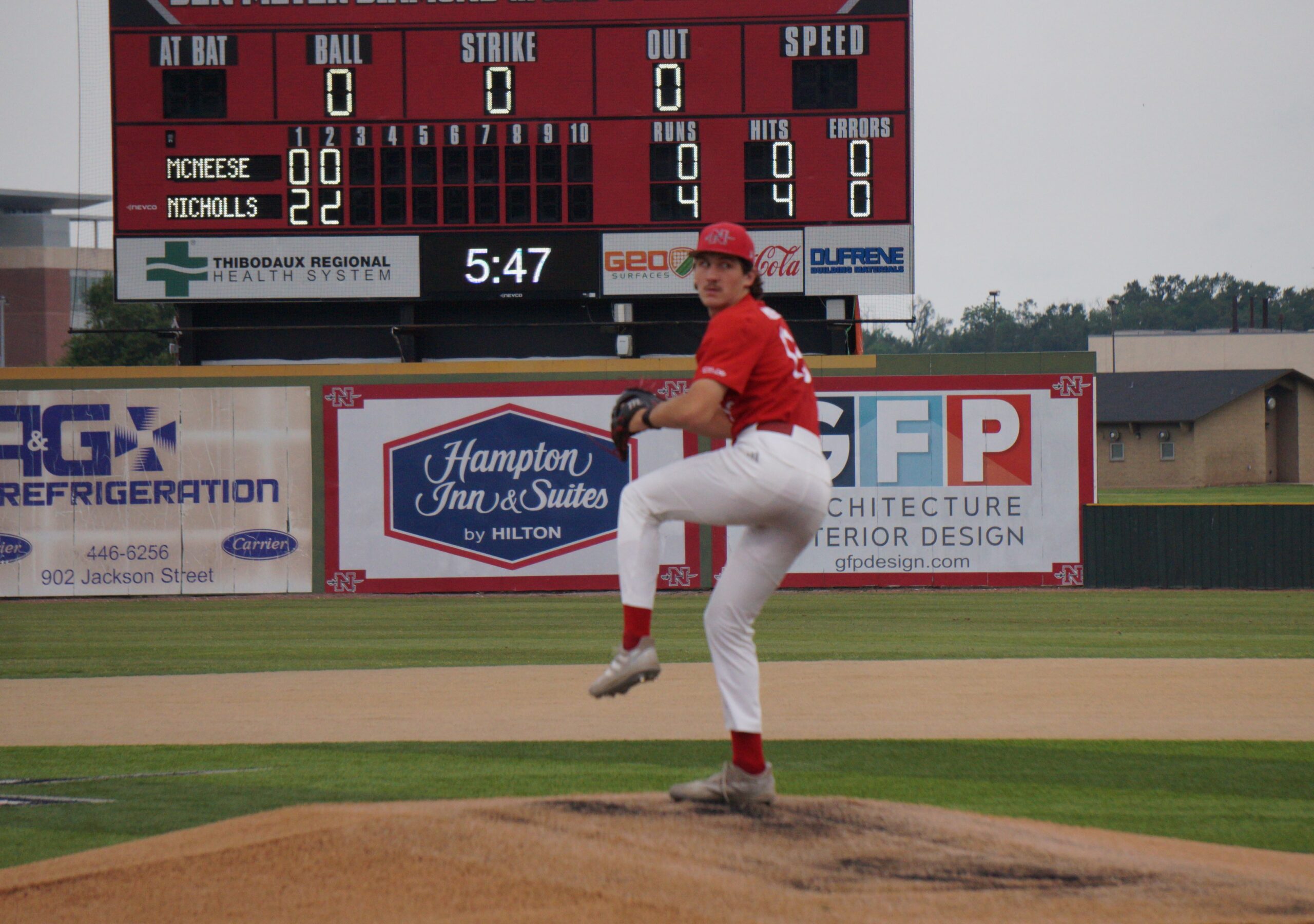 Thumbnail for Mayers, Nicholls batters dominate Islanders to open play in Southland Conference tournament