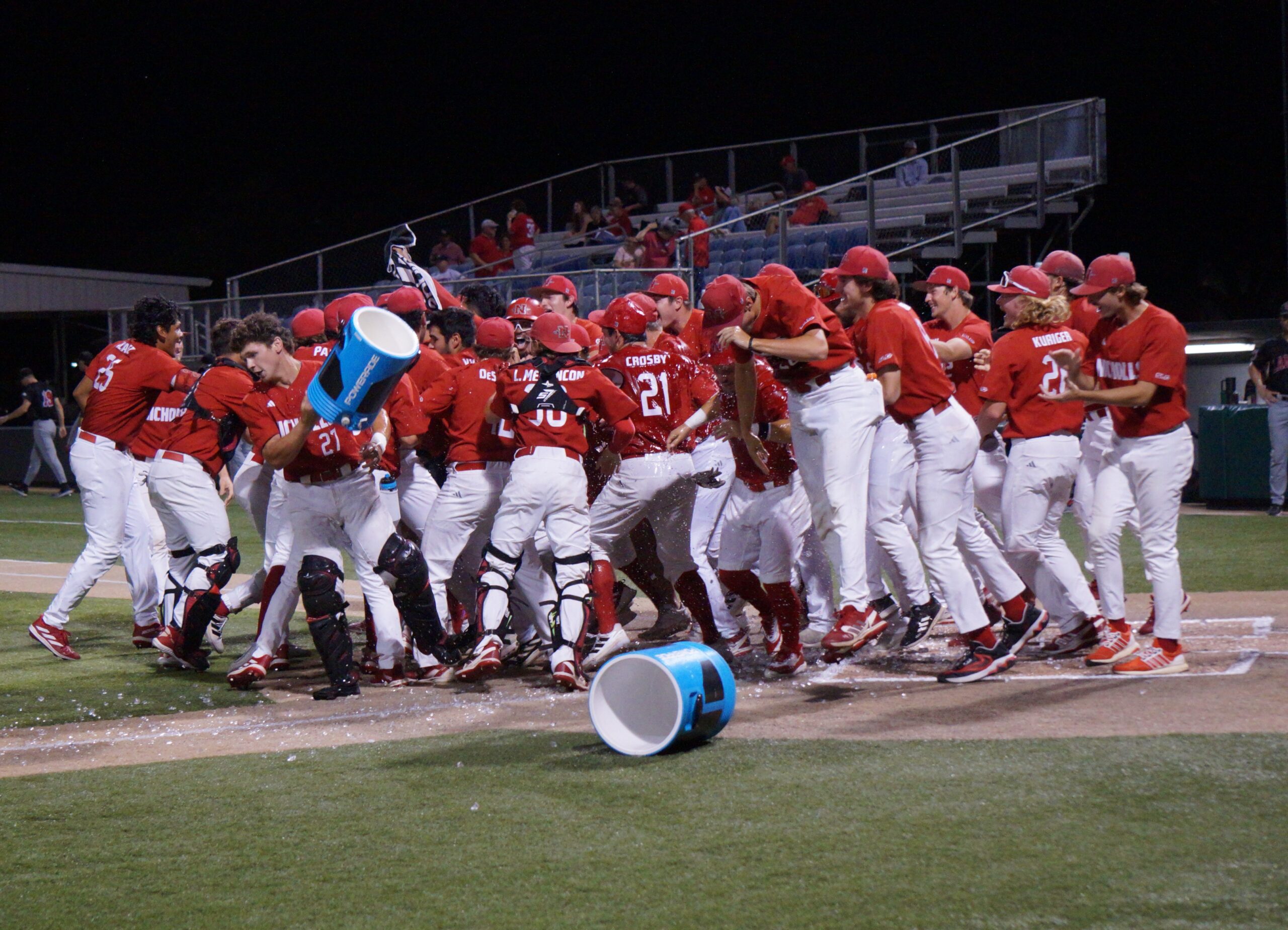 Thumbnail for Anderson’s walk-off home run gives Nicholls 5-4 win in opener of showdown series with Lamar